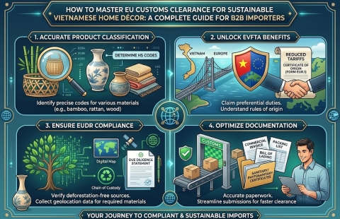 How to Master EU Customs Clearance for Sustainable Vietnamese Home Décor: A Complete Guide for B2B Importers
